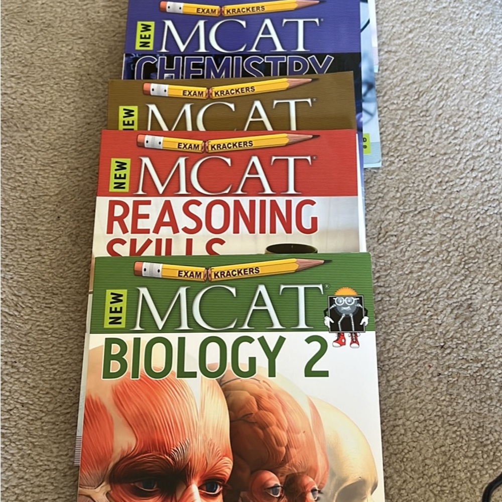 Examkrackers MCAT study set aspiring doctors and premed students